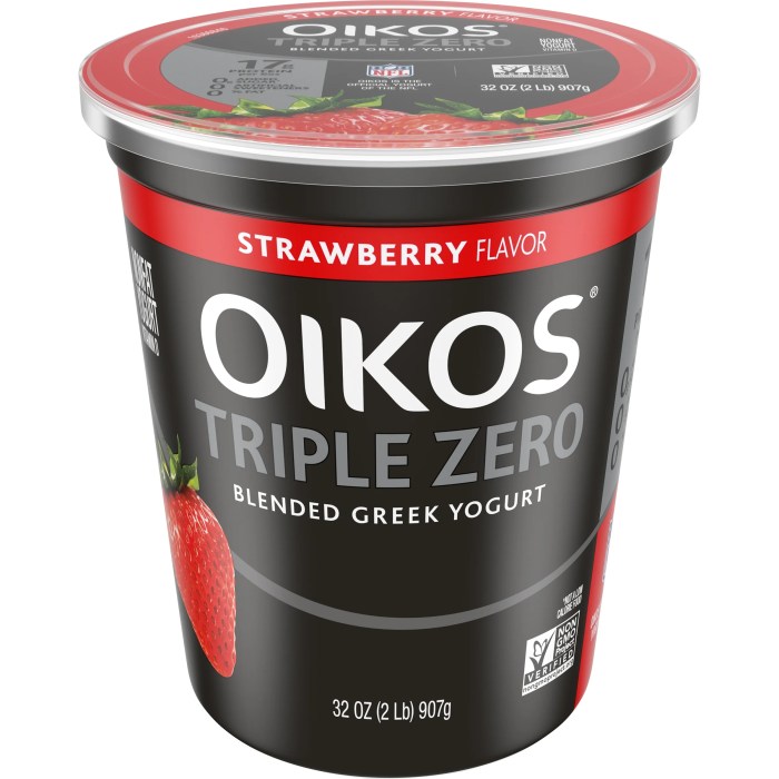 Nutrition facts oikos triple zero strawberry