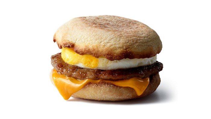 Egg sausage mcmuffin nutrition facts