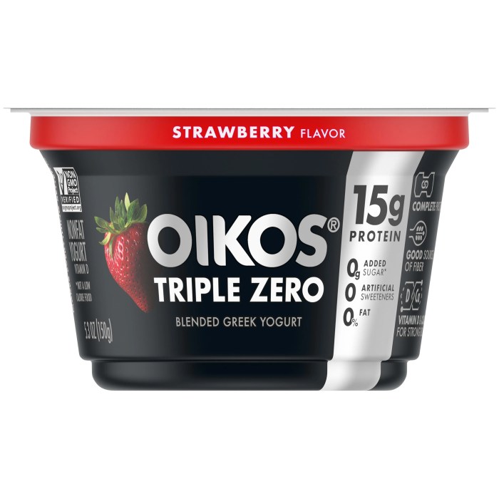 Nutrition facts oikos triple zero strawberry